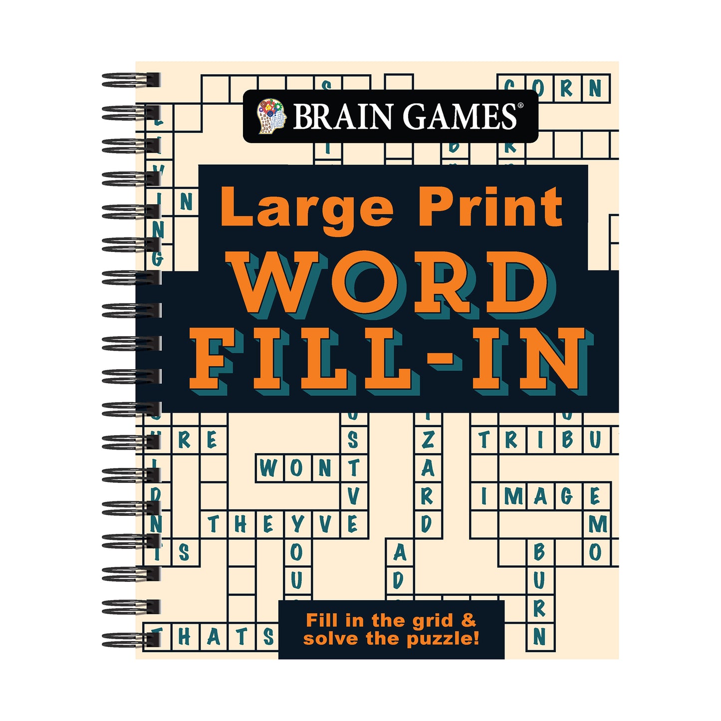 Brain Games - Large Print - Word Fill-In