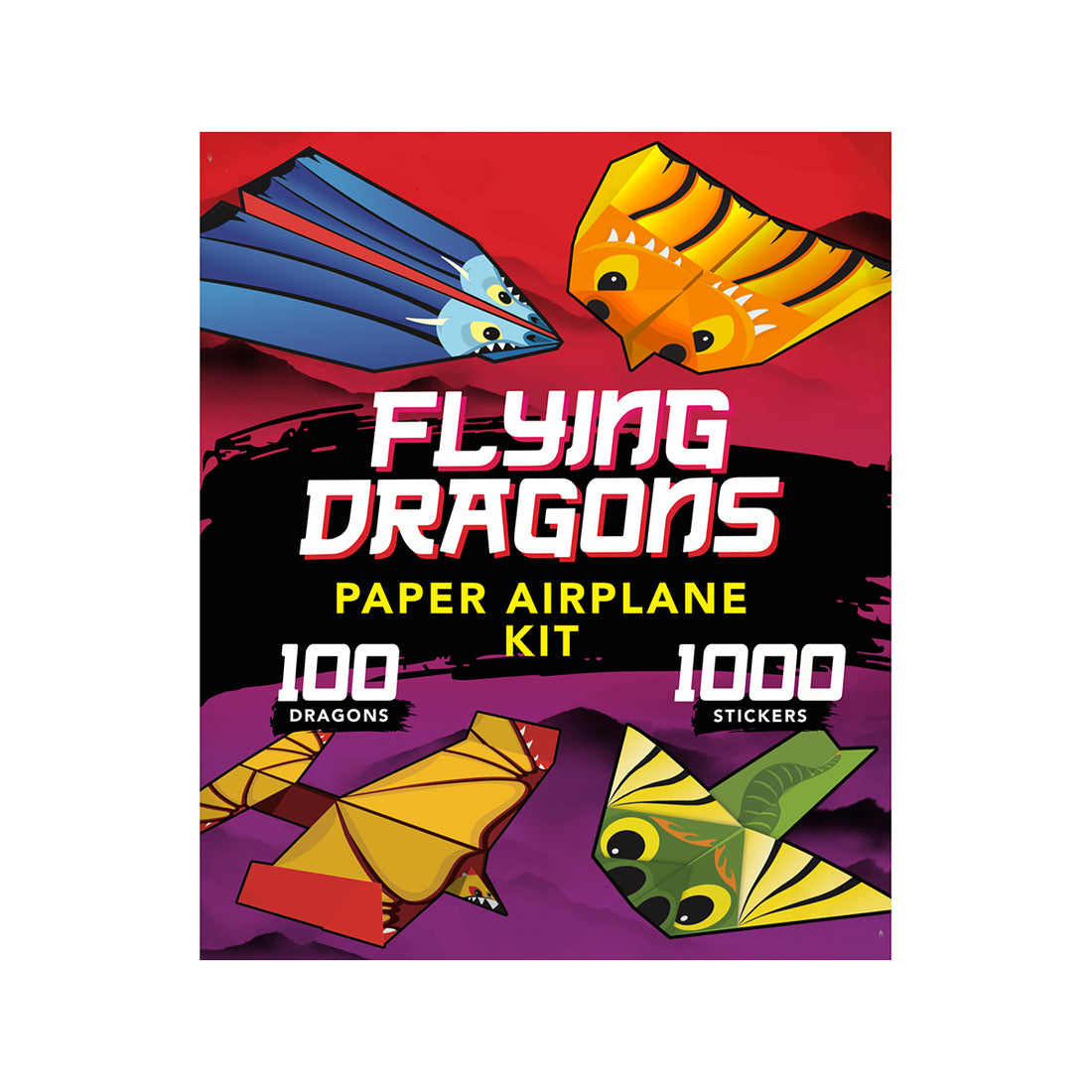 Flying Dragons Paper Airplane Kit pilbooks