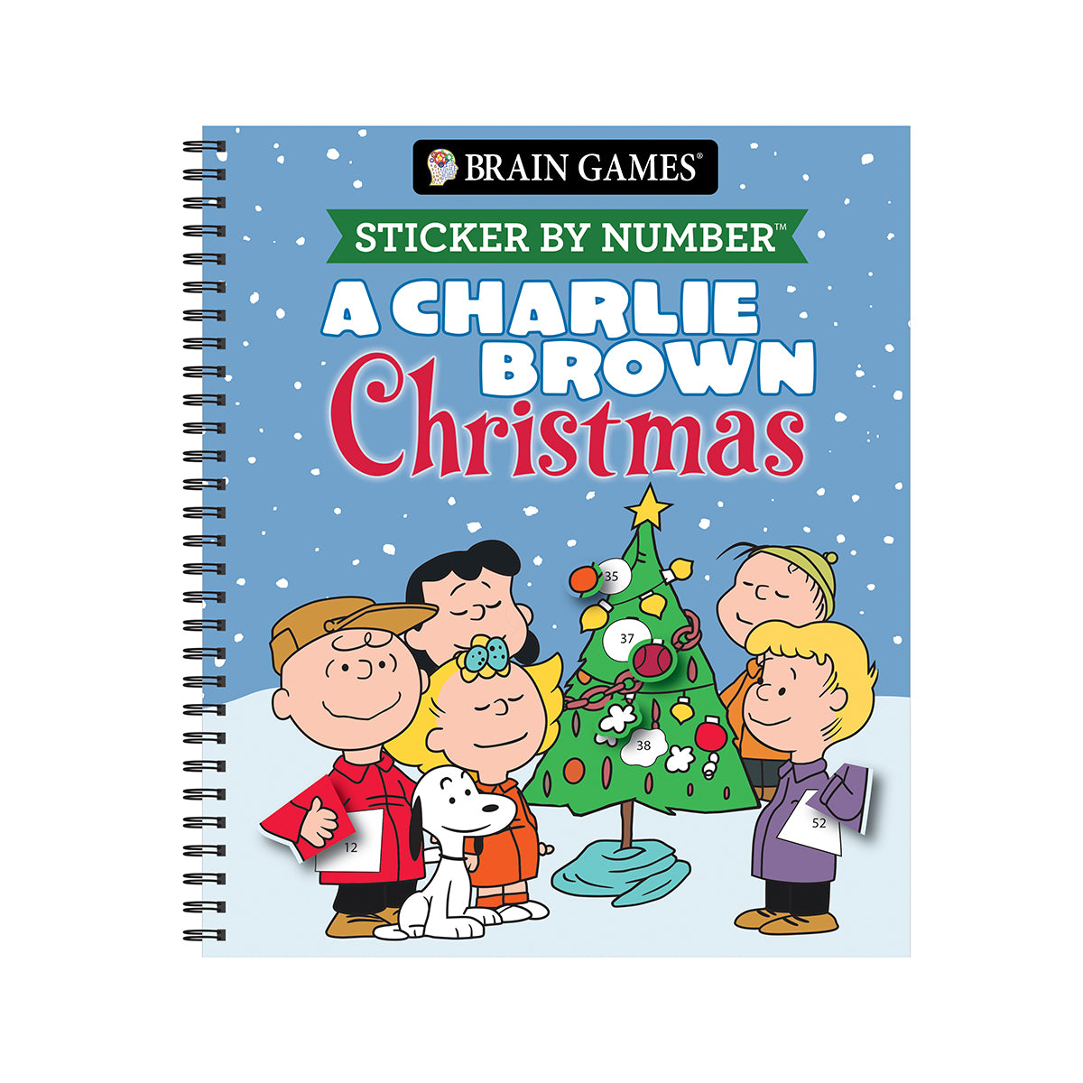 Brain Games  Sticker by Number A Charlie Brown Christmas