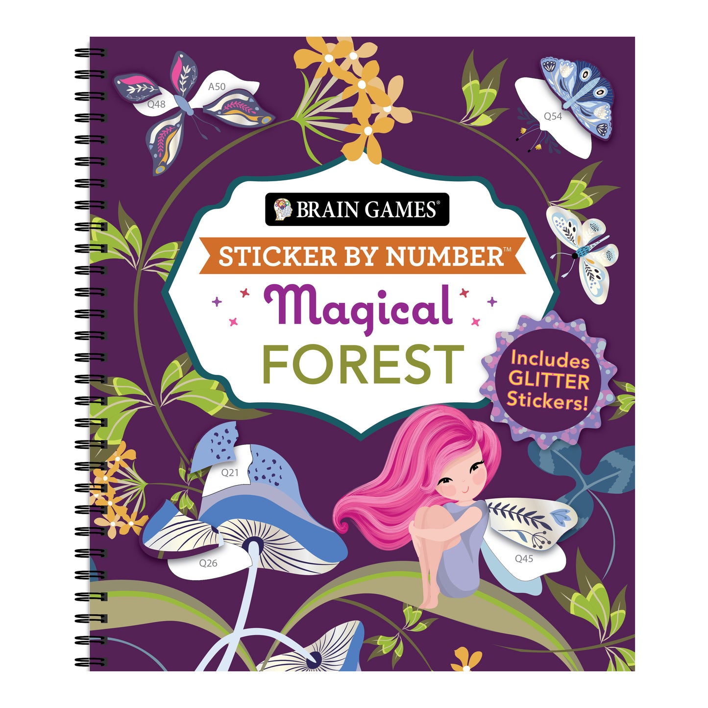 Brain Games - Sticker by Number: Magical Forest