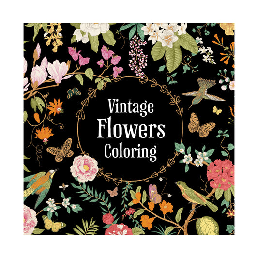 Vintage Flowers Coloring (Keepsake Coloring Books)