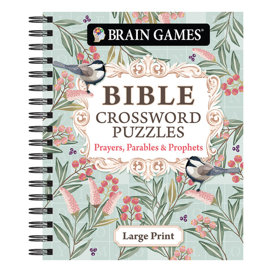 Brain Games Bible Crossword Puzzles: Prayers, Parables & Prophets - Large Print