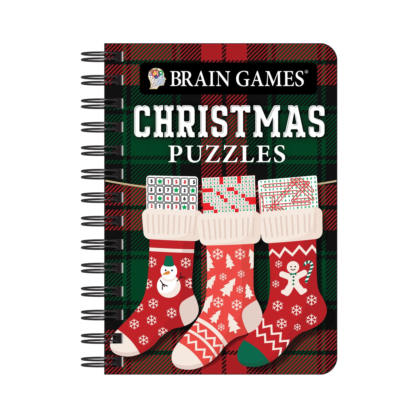 Brain Games - To Go - Christmas Puzzles (Stocking Cover)