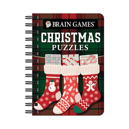 Brain Games - To Go - Christmas Puzzles (Stocking Cover)