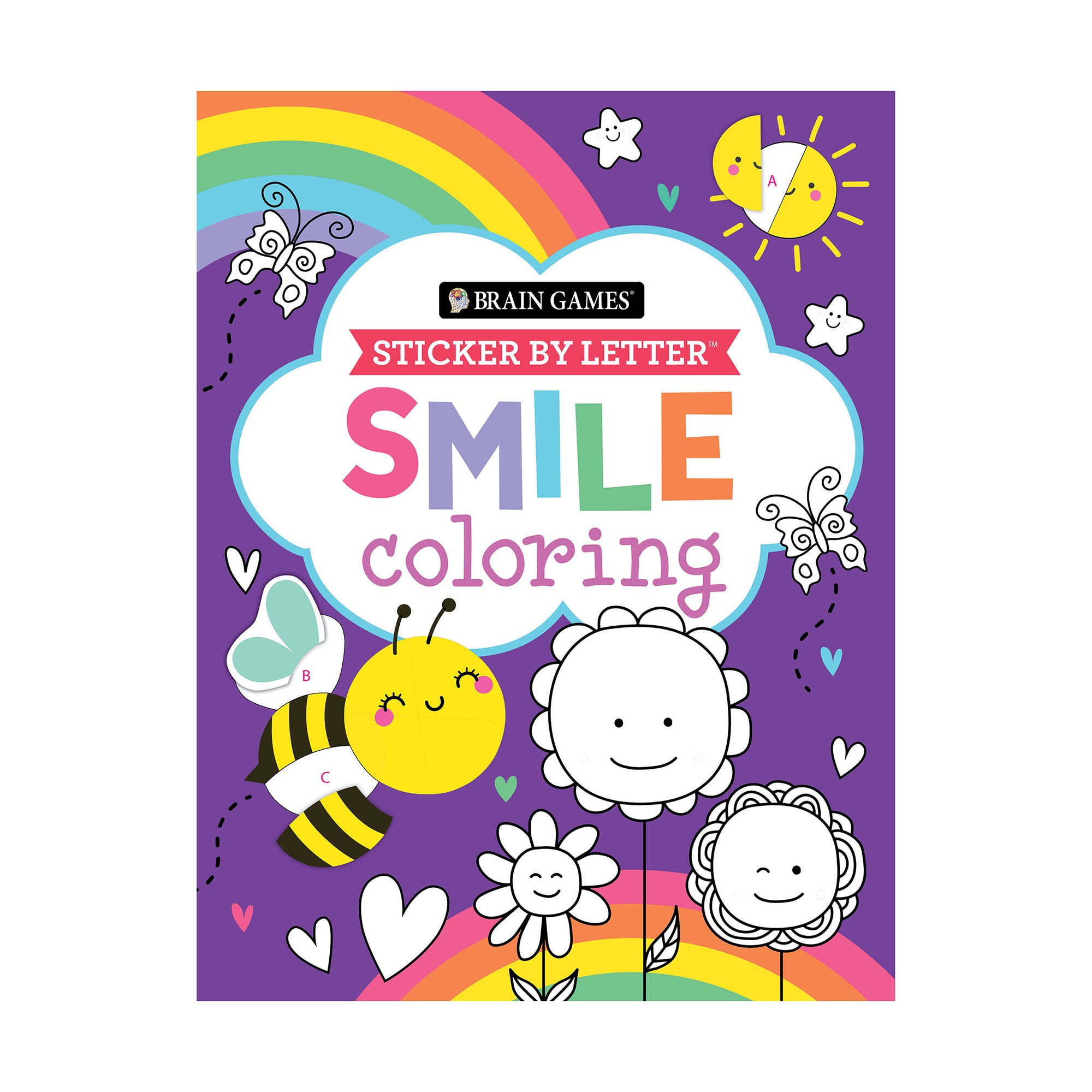 Brain Games Sticker by Letter Smile – pilbooks