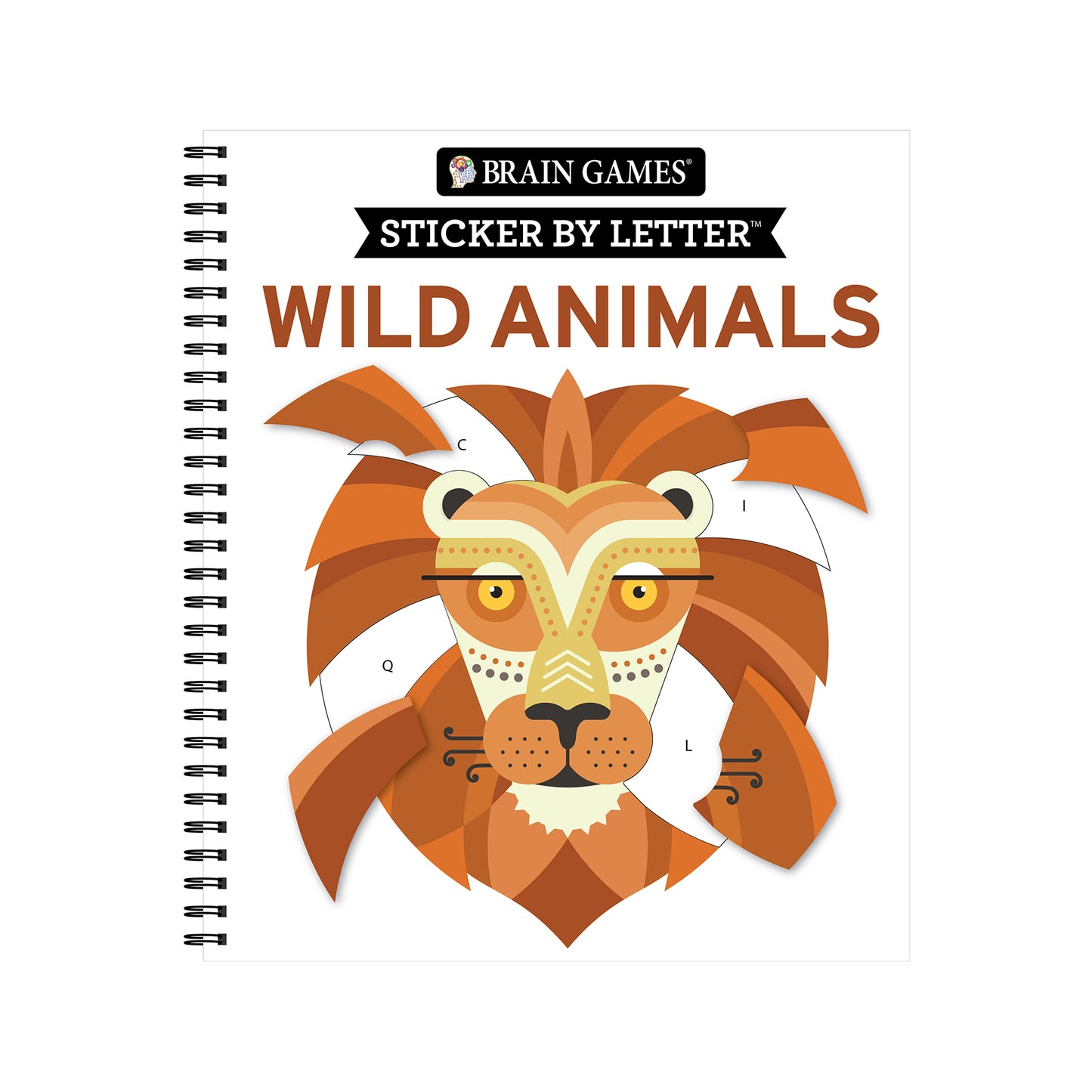 Brain Games Sticker By Letter Wild Animals