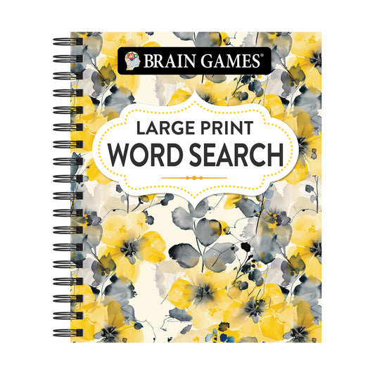 Brain Games  Large Print Word Search Floral