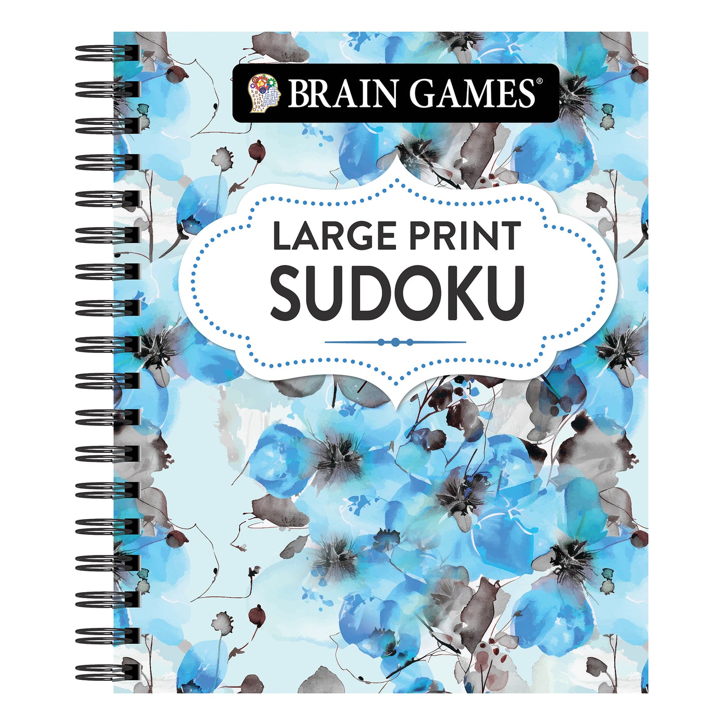 Brain Games Large Print Sudoku Floral
