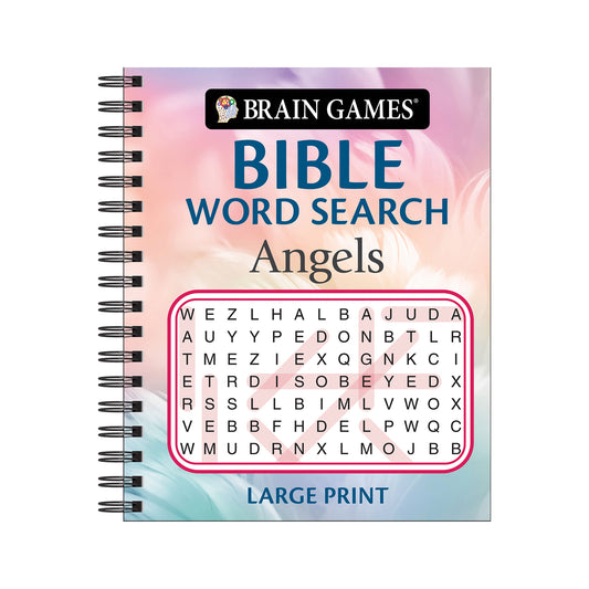 Brain Games Bible Word Search Angels Large Print