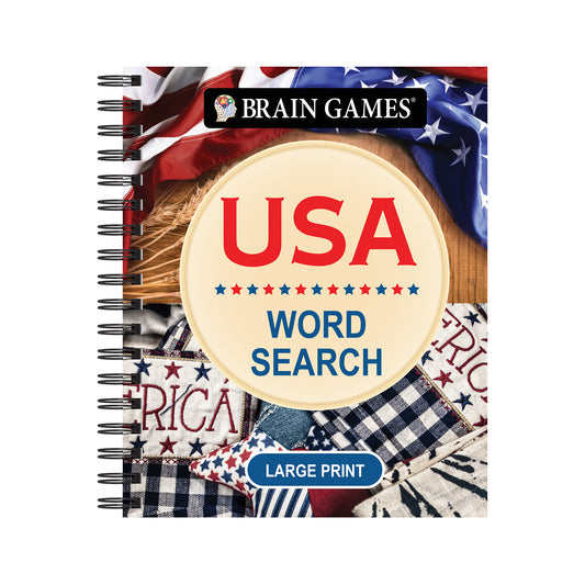 Brain Games USA Word Search Large Print