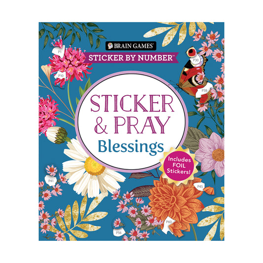 Brain Games Sticker by Number Sticker and Pray Blessings