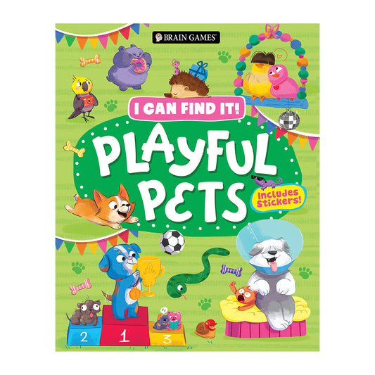 Brain Games - I Can Find It! Playful Pets: Includes Stickers!