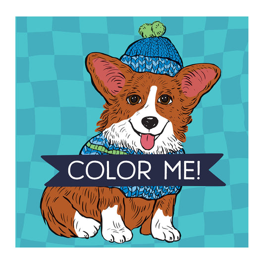 Color Me! Dogs - Keepsake Coloring Books Compact Edition with Dog Quotes | 7x7 Inches | Portable Coloring Book for Dog Lovers, Adults & All Ages