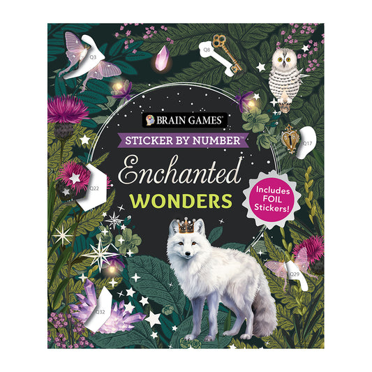 Brain Games - Sticker by Number: Enchanted Wonders
