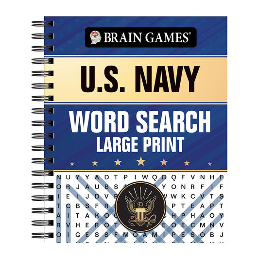 Brain Games - U.S. Navy Word Search - Large Print