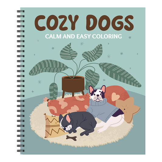 Calm and Easy Coloring Cozy Dogs