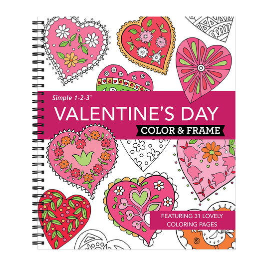 Color & Frame - Valentine’s Day (Coloring Book)