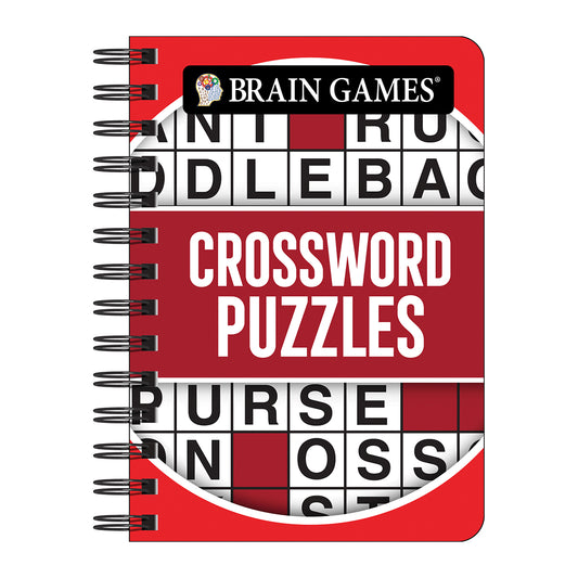Brain Games - To Go - Crossword Puzzles (Red - Circle Cover)