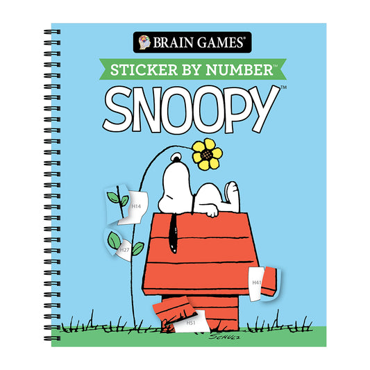 Brain Games - Sticker by Number: Snoopy