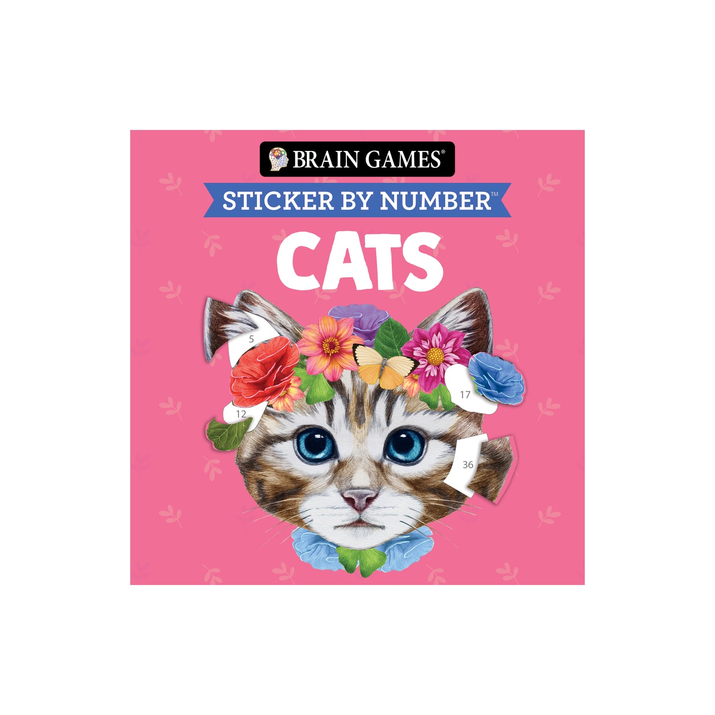 Brain Games  Sticker by Number Cats 7x7