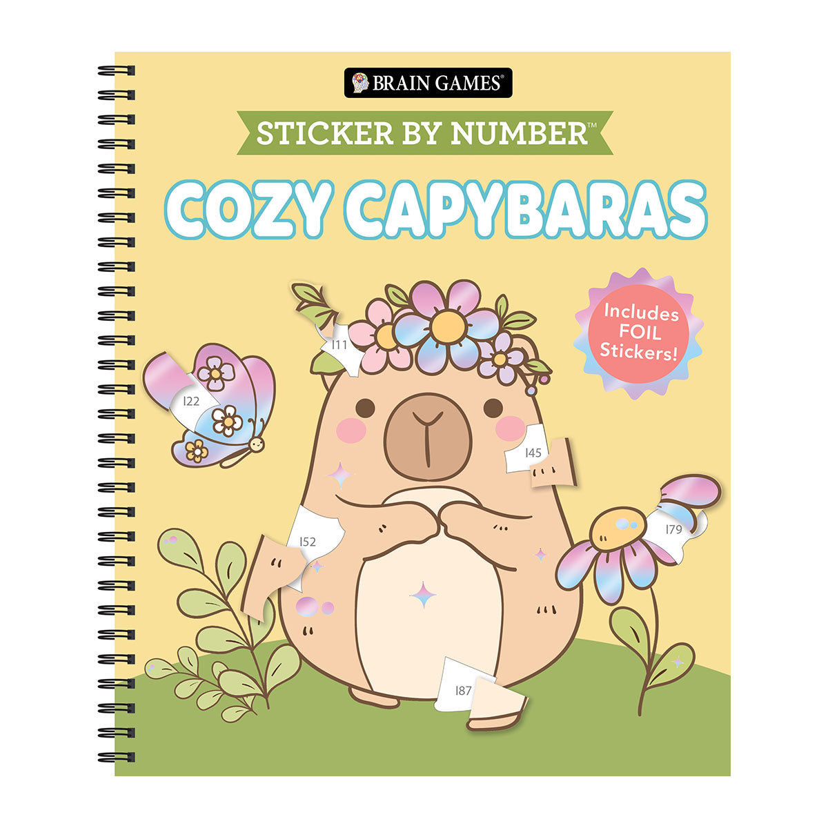 Brain Games - Sticker by Number: Cozy Capybaras (10 Images to Sticker)
