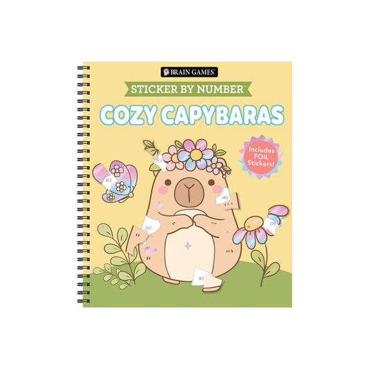 Brain Games  Sticker by Number Cozy Capybaras