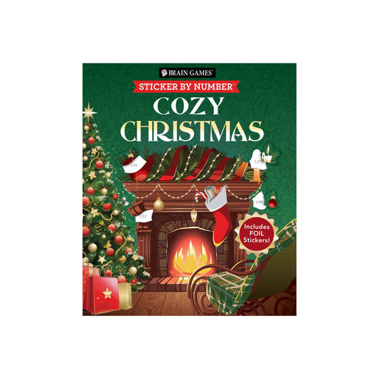 Brain Games  Sticker by Number Cozy Christmas