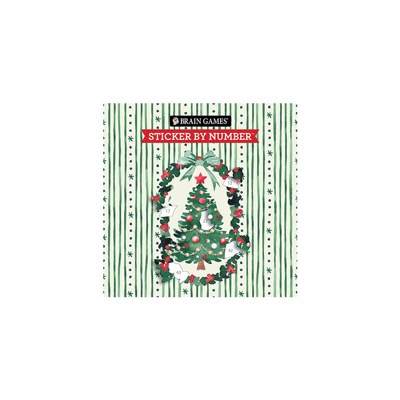 Brain Games Sticker by Number O Christmas Tree 7x7
