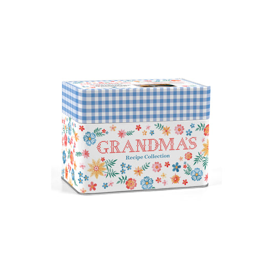 Grandma's Recipes Recipe Card Collection Tin