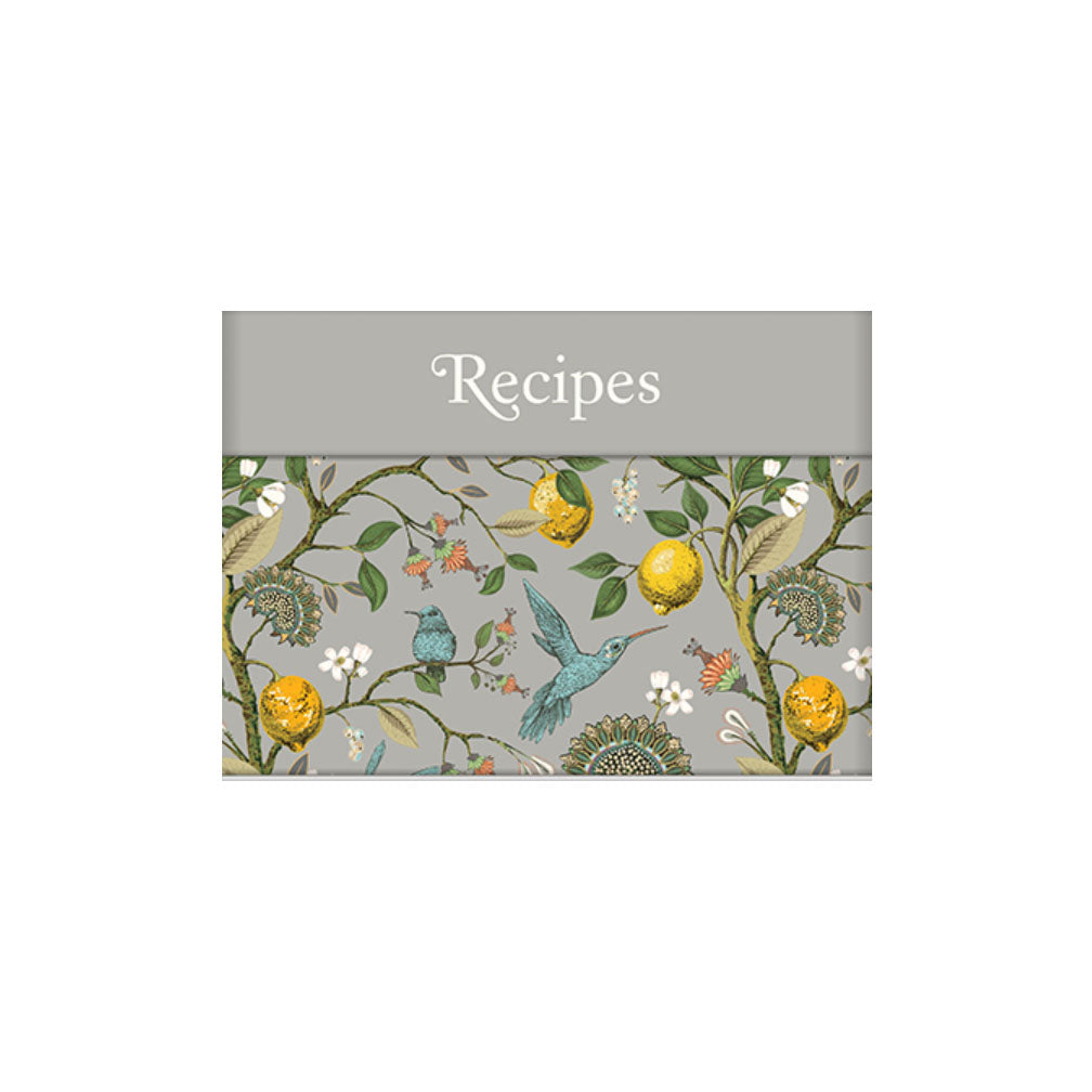 Recipe Card Collection Tin Floral Birds & Lemons