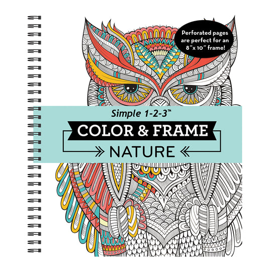 Color & Frame  Nature Adult Coloring Book