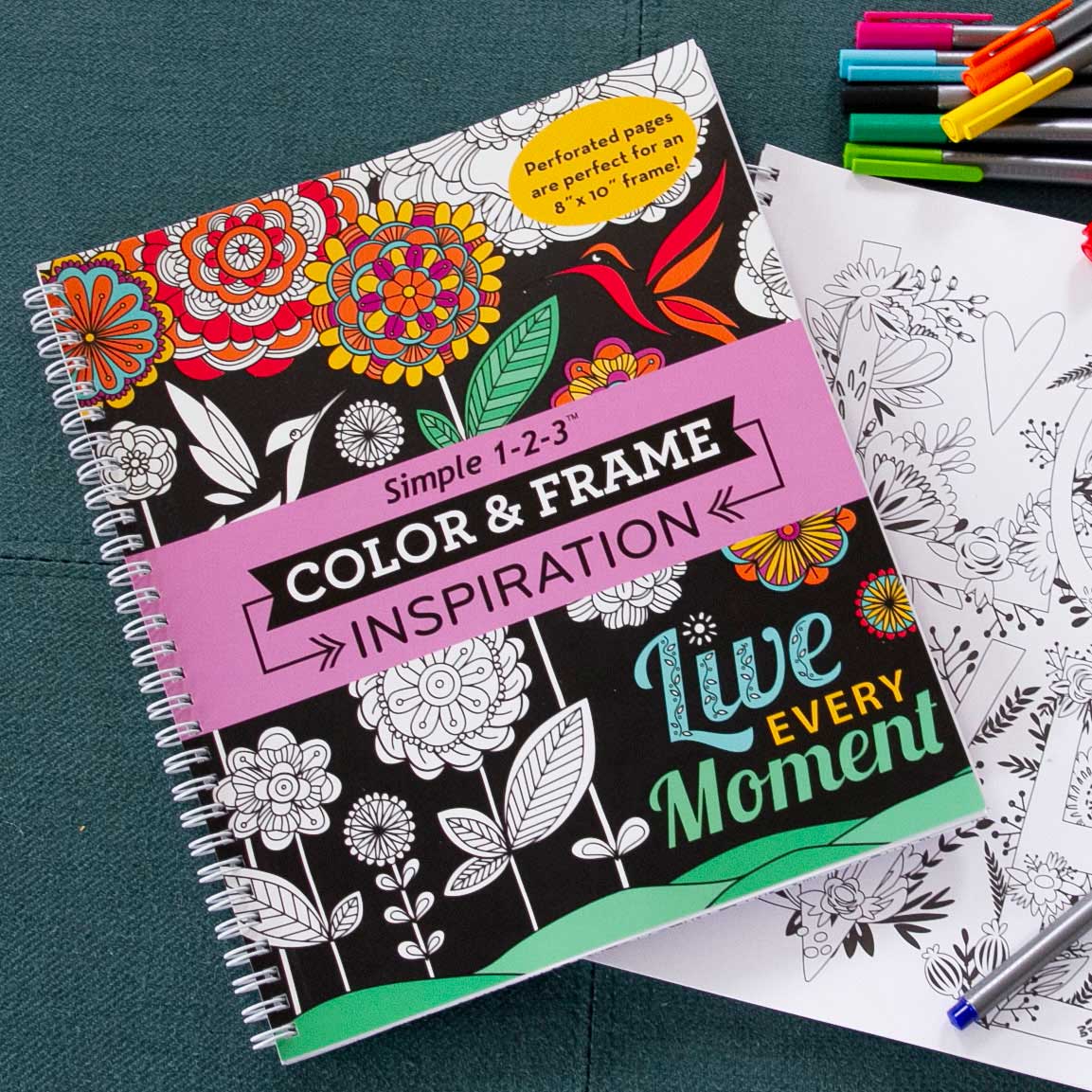 Color & Frame  Inspiration Adult Coloring Book